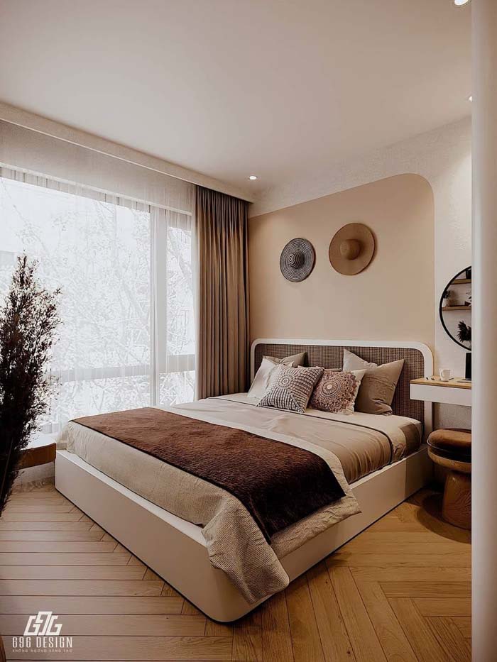Giường với thiết kế hiện đại