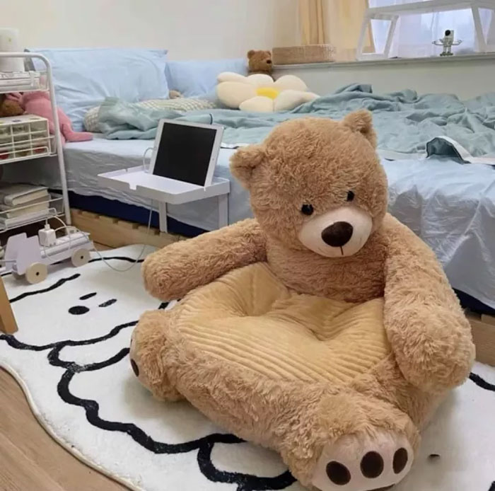Ghế bệt lười gấu teddy